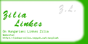 zilia linkes business card